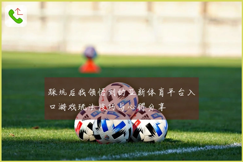 踩坑后我领悟到的亚新体育平台入口游戏玩法技巧与心得分享